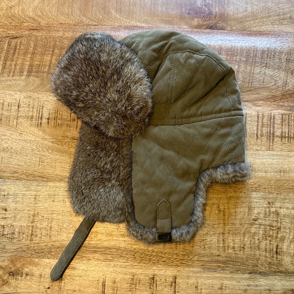 Crown cap rabbit fur hat winter medium - Picture 1 of 4